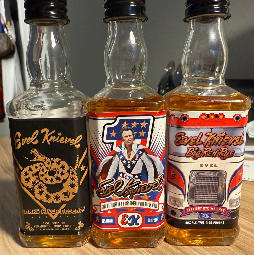 1. Evel Spirits Sample Gift Pack Voucher - Cask, Pecan, and Rye - Evel Spirits Shop