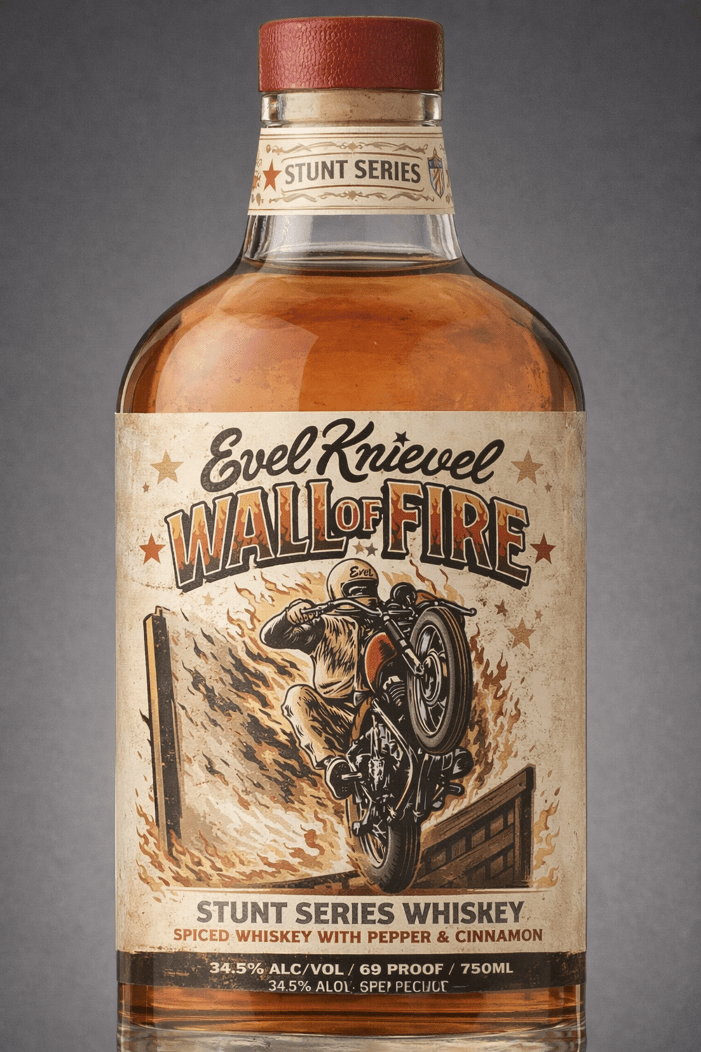 Evel's Wall of Fire Stunt Edition Hot Whiskey - SOLD OUT TIL JUNE 2026 - Evel Spirits Shop